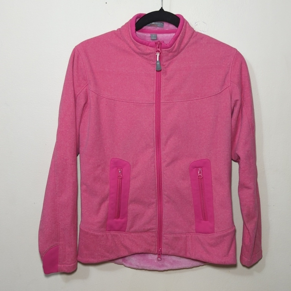 Peter Millar Warmth Fleece Jacket Pink Full-Zip Plush Lining Women's Size Small